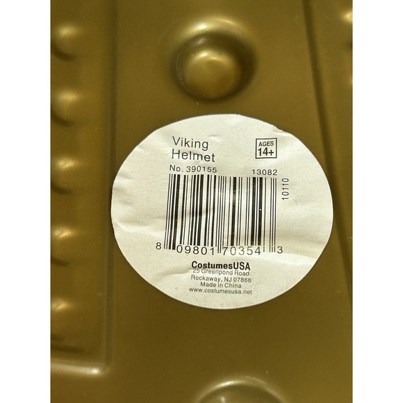 Mens Viking Costume Helmet Plastic Halloween Cosplay CostumesUSA - Picture 5 of 7